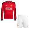 Original Trikotsatz Manchester United Heimtrikot 2023-24 Langarm Für Kinder